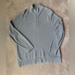 Lululemon Men's Quarter-Zip Knit Sweater - Gray